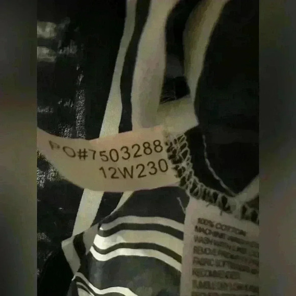 Nautica Women Black And White Long Sleeve Button-Down Shirt Large - Picture 5 of 8